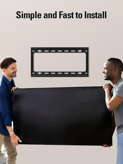 Mounting Dream TV Mount Fixed for Most 26-60 Inch LED, LCD and Plasma TVs, TV Wall Mount TVs Bracket up to VESA 400x400mm and 100 LBS Loading Capacity, Low Profile and Space Saving Flat Mount MD2361-K