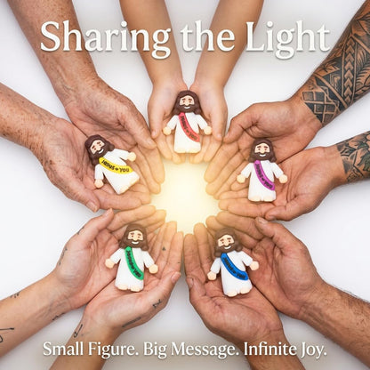 Mini Jesus Figurines by [Brand Name] - 100PCS Bulk Religious Gifts & Easter Egg Stuffers