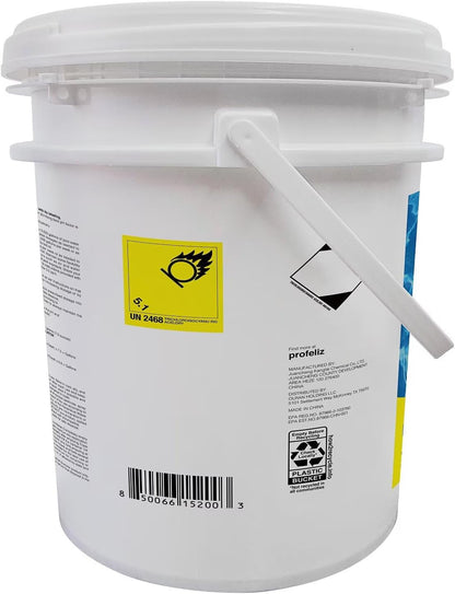 PROFELIZ Chlorine Tablets - 3 Inch Slow Dissolving Pool Tablets | Kills Bacteria & Stops Algae - 20lbs