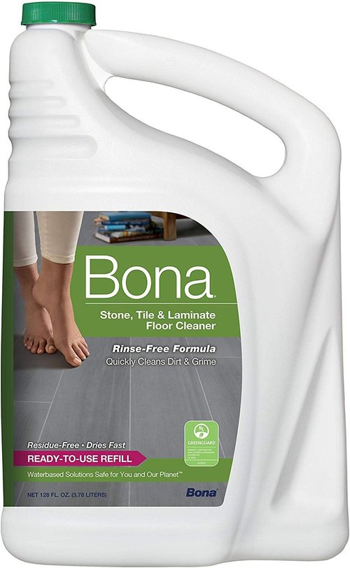 Bona Stone Tile & Laminate Floor Cleaner Refill - Family Value 1 Gallon | Powerful Cleaning Solution