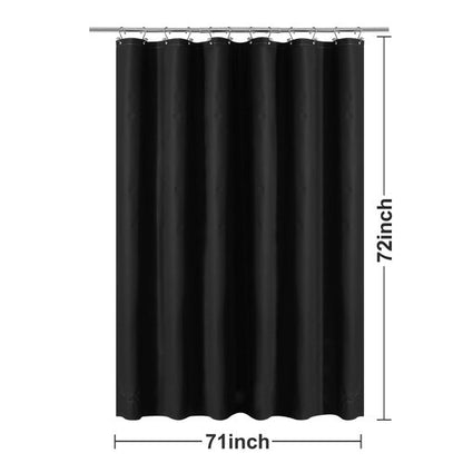 Barossa Design Black Shower Curtain Liner - Premium PEVA Plastic Black Shower Liner for Bathroom, Lightweight Standard Size Bath Curtain with 3 Magnets, Metal Grommets