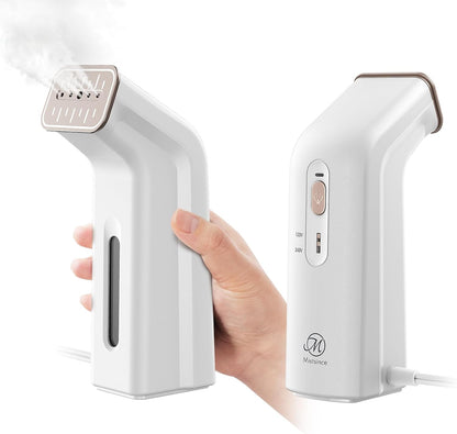 Skiennix Mini Travel Steamer - Dual Voltage 110-240V, 170ml Tank, Lightweight & Portable Wrinkle Remover