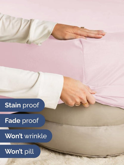 Extra Deep Cal King Fitted Sheet - Hotel Luxury Single Fitted Sheet Only - Easily Fits 18 inch to 24 inch Mattress - Ultra Soft, Wrinkle Free w/Extra Deep Pockets - Breathable & Comfy - Lavender Pink