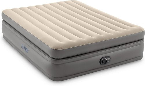 Intex Dura Beam Plus Queen Air Mattress - Elevated Comfort with Built-In Electric Pump