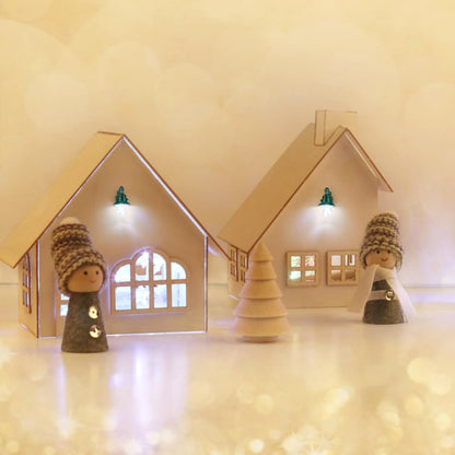Uonlytech Miniature Wall Lamp - Realistic Table Lamp Decor for Dollhouses | Set of 4