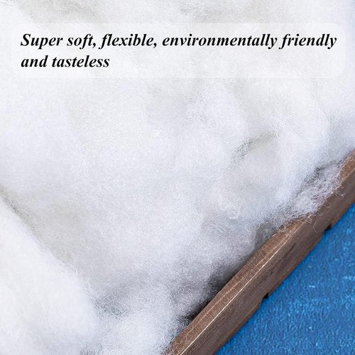 BUTUZE Premium Polyester Fiber Fill - High Resilience Stuffing for Crafts & Crochet | 3.5oz Recyclable