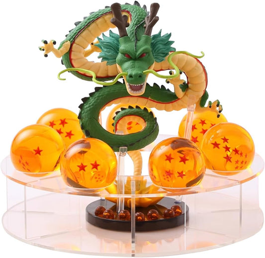 Shenron Action Figure Set - 15cm Resin Statue with Acrylic Stand & 3.5cm Dragon Balls | Perfect Home Decor Gift