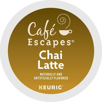 Café Escapes Chai Latte, Single-Serve K-Cup Pods, 60 Count
