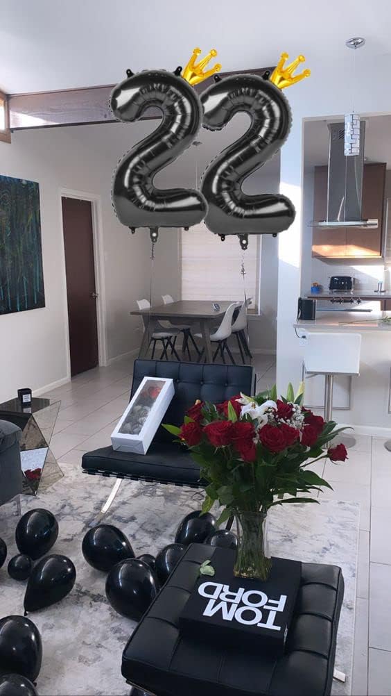40 Inch Black Number 2 Balloons by [Brand Name] - Perfect for 2nd Birthday Party Decorations