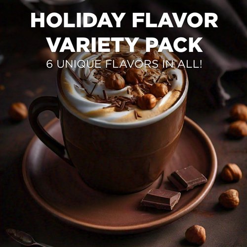Maud's Holiday Blend Coffee Pods - Variety Pack of 42 | 6 Assorted Flavors, Medium Roast, 100% Arabica