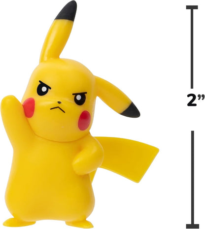 Pokemon Battle Figures 8-Pack - Includes Six 2-Inch & Two 3-Inch Collectible Figures | Pikachu & More