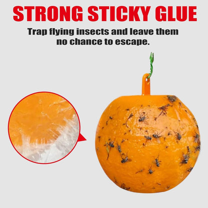 Skiennix Fly Sticky Trap Balls - 6 PCS Outdoor Fruit Fly & Gnat Catchers for House Plants | Effective Bug Control