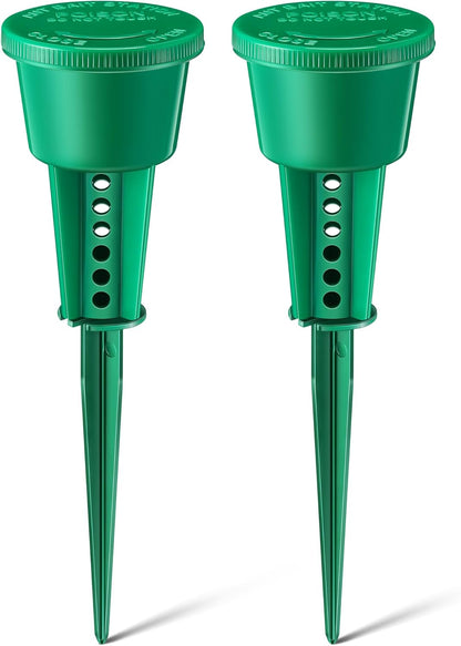 Qualirey Ant Traps - Reusable Liquid Bait Stations for Outdoor Use | Pet Safe, Multi-Surface Control