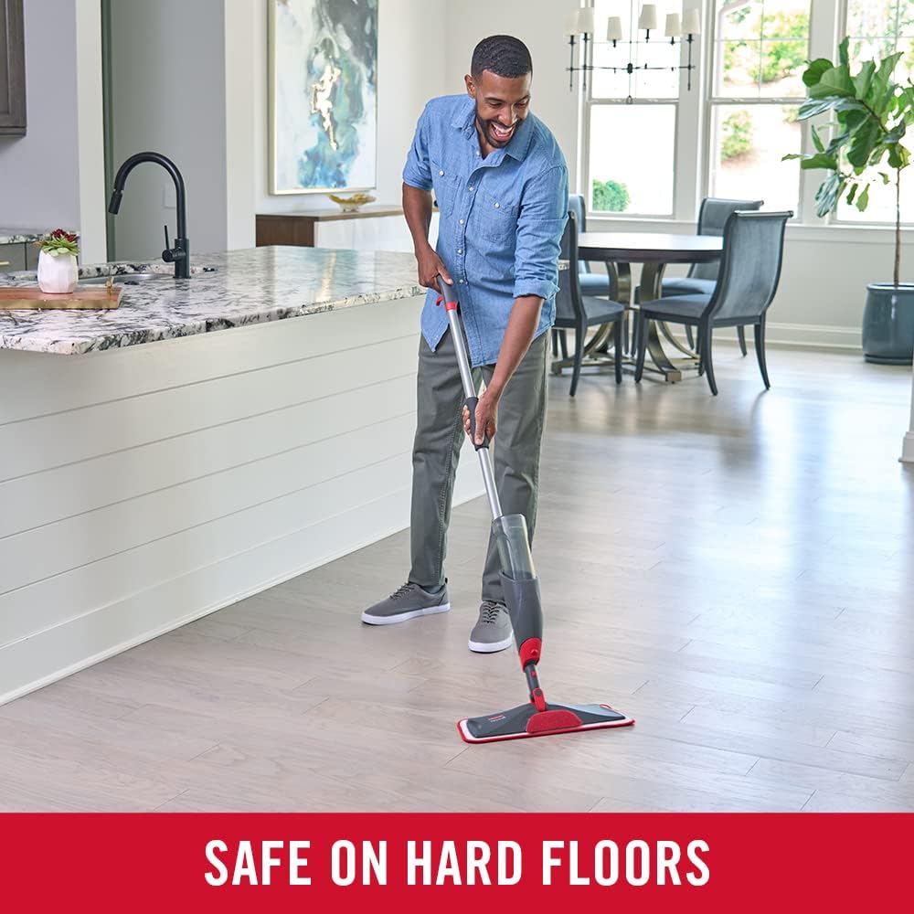 Rubbermaid Reveal Spray Mop - Cordless Multi-Surface Floor Cleaning Kit with 3 Reusable Microfiber Pads