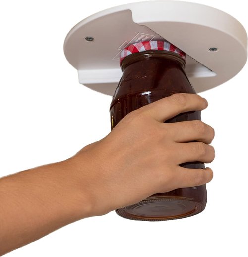 Grip Jar Opener - Original Under Cabinet Lid & Bottle Opener for Seniors with Arthritis | Made in USA