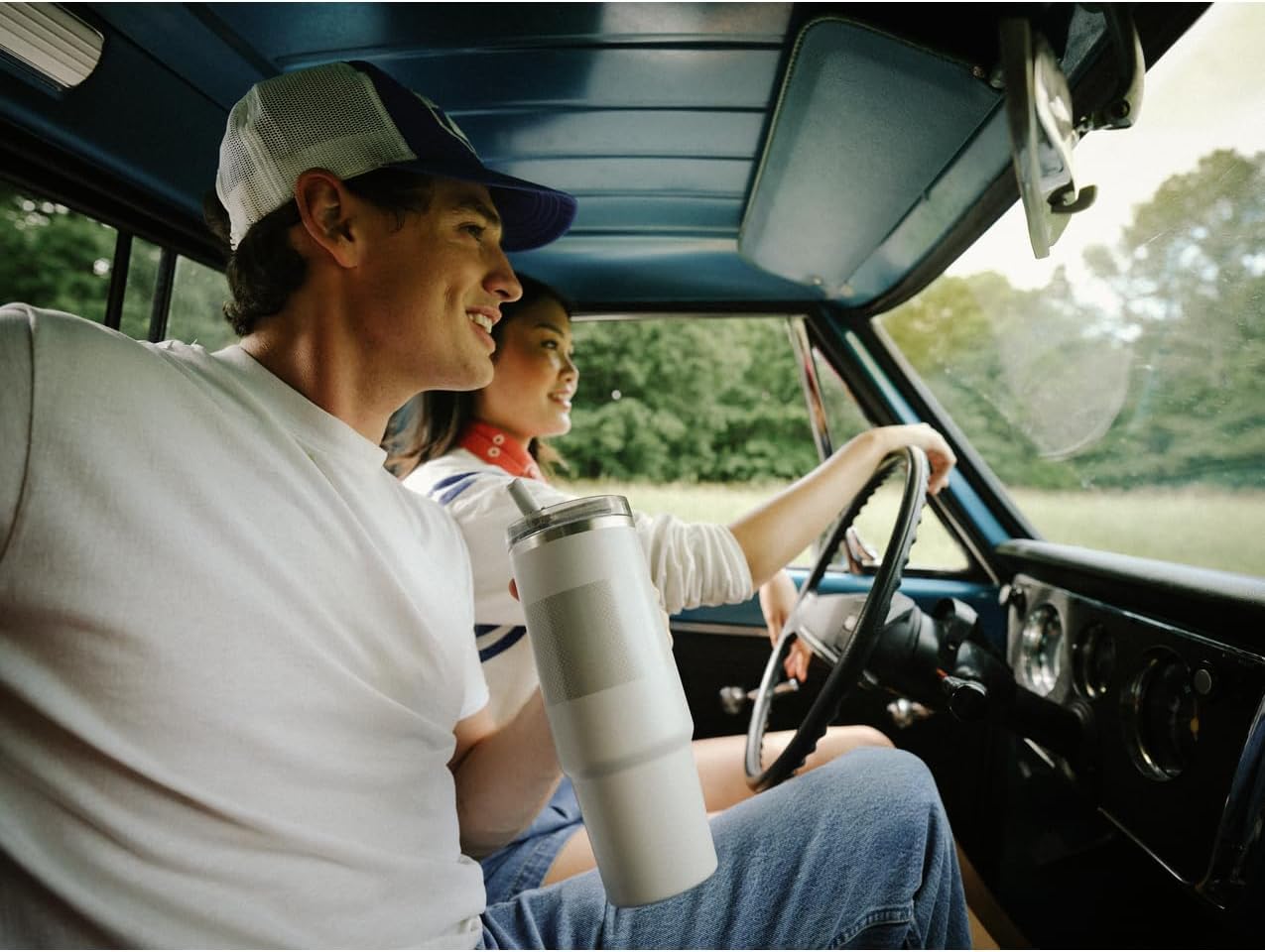 STANLEY Quencher ProTour 30 oz Tumbler - Leakproof Lid, Built-In Straw & Handle | Insulated, BPA-Free | Black Fade
