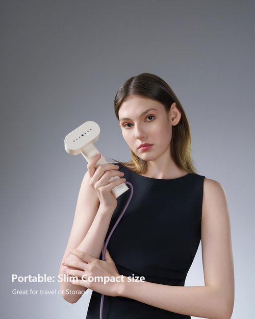 G6 Portable Travel Steamer - Lightweight 0.7lbs, 10 Minutes Continuous Steam, 900W Iron for Clothes