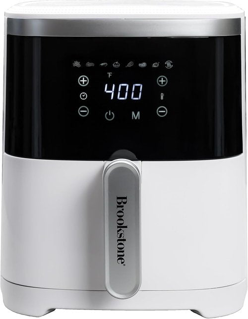 Brookstone Air Fryer - 4.5 Qt, 1300W Oil-Free Kitchen Appliance with LED Display & 8 Cooking Presets