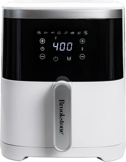 Brookstone Air Fryer - 4.5 Qt, 1300W Oil-Free Kitchen Appliance with LED Display & 8 Cooking Presets
