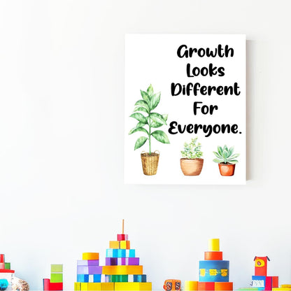 Skiennix Inspirational Quotes Wall Decor - Mental Health Canvas Art for Classroom & Therapy Offices