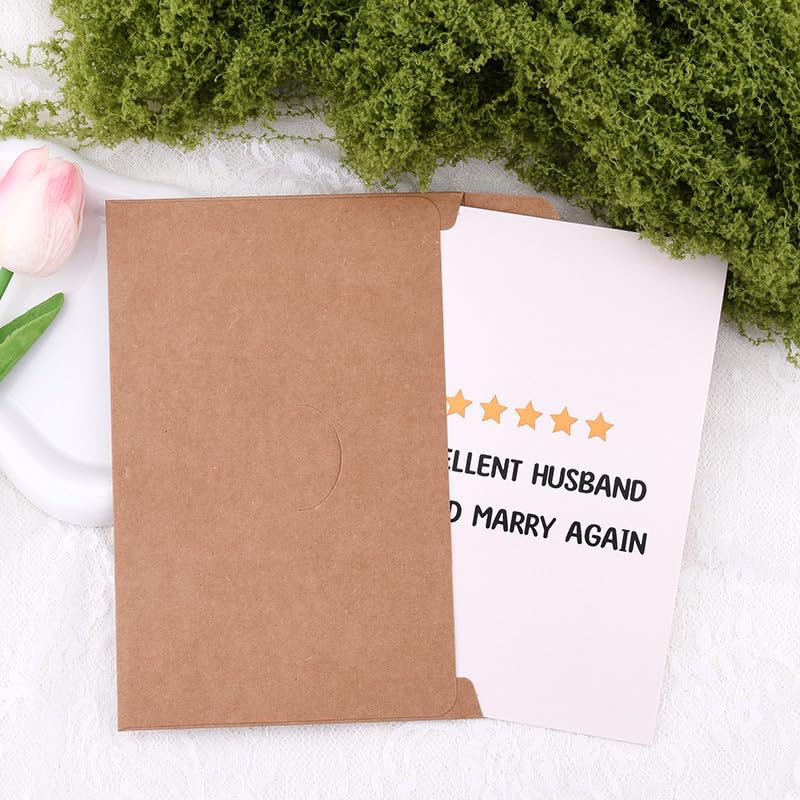 Thank You Card for Husband - 5 Star Would Marry Again Funny Anniversary Card from Wife - Humorous Gift for Him - Variation of 5 Star Husband