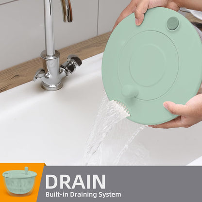 Salad Spinner by [Brand Name] - 5.3Qt Large Lettuce and Fruit Washer with Strainer