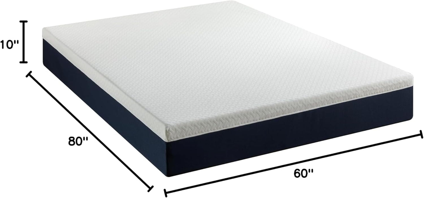 ZINUS 10 Inch Queen Hybrid Mattress - Cooling Comfort, Medium Firm, Fiberglass Free, Motion Isolation