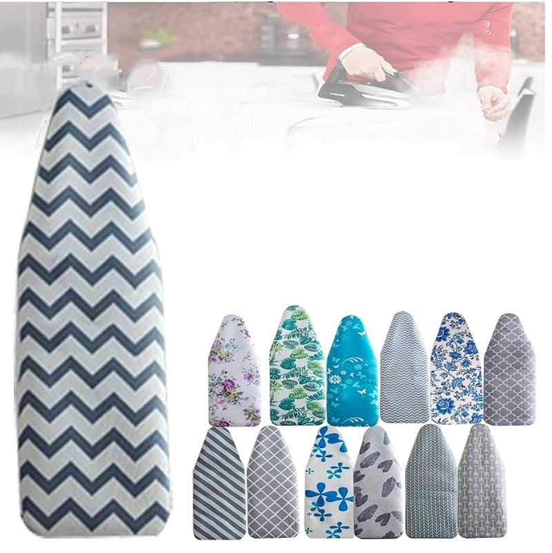 Heavy Duty Ironing Board Cover and Pad 18x57 Inch Heat Reflective Thick Elasticated