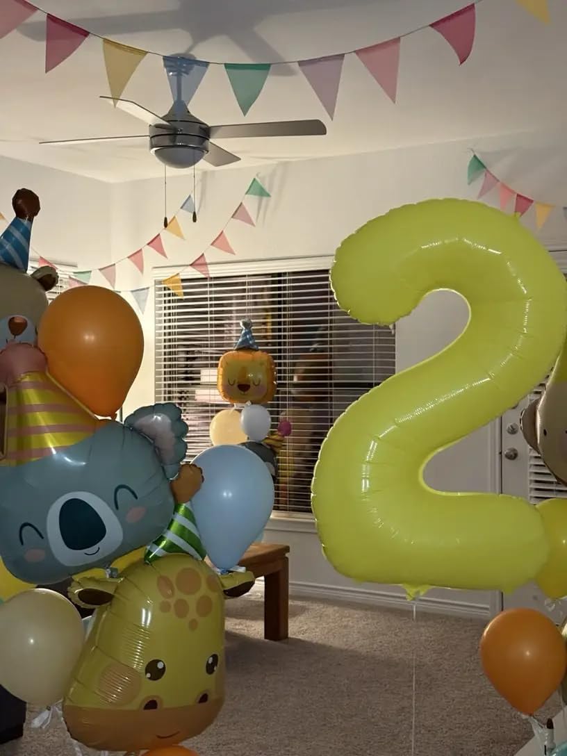 Yellow 7 Balloon - 40 Inch Number Balloon for 7th Birthday Decorations | Perfect for Girls and Women