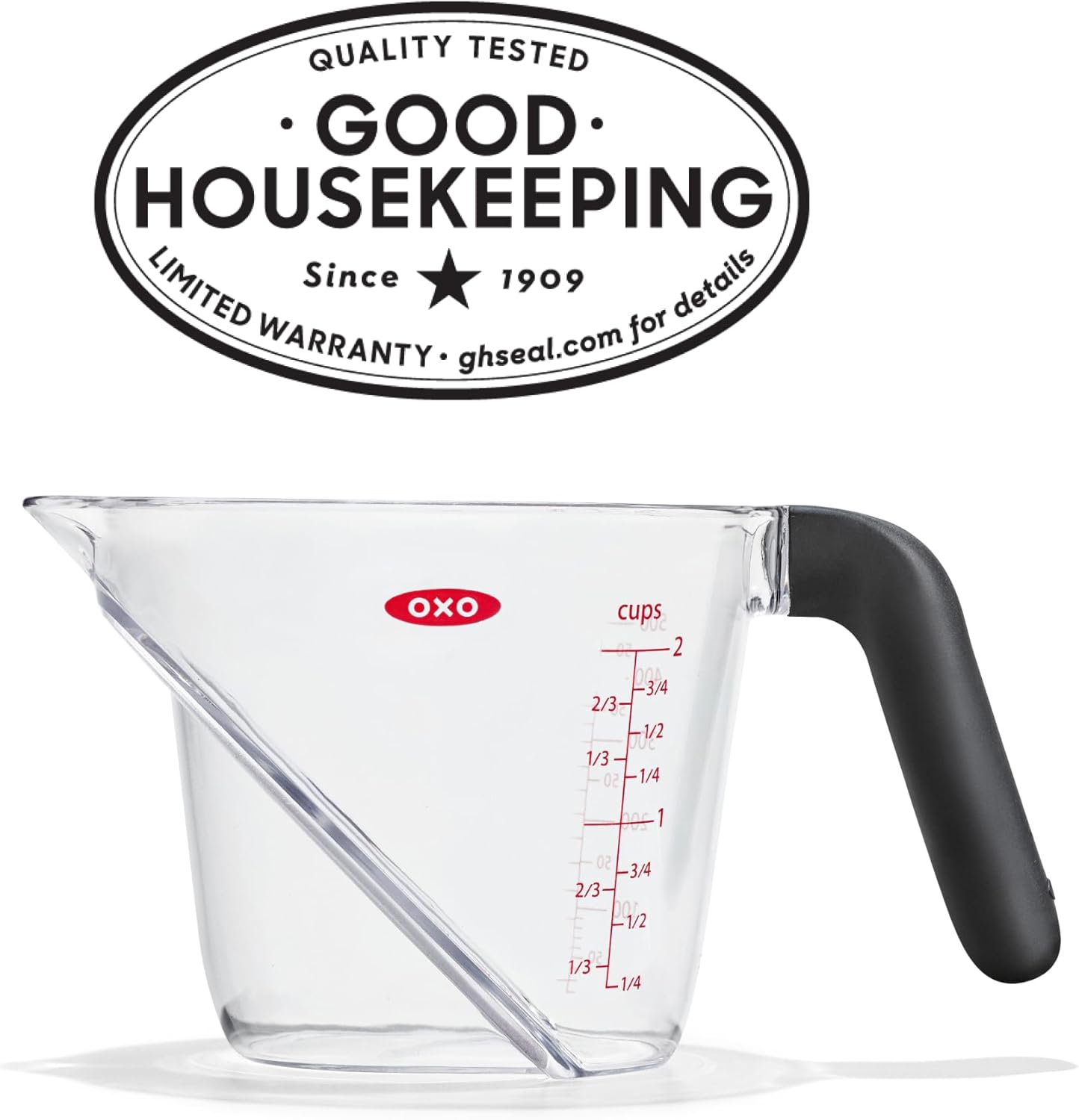 OXO Good Grips Angled Measuring Cup - 2 Cup Capacity for Accurate Measurements