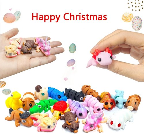 2024 Christmas Advent Calendar - Mini 3D Animal Toys Set for Kids & Adults | Perfect Holiday Stocking Stuffers