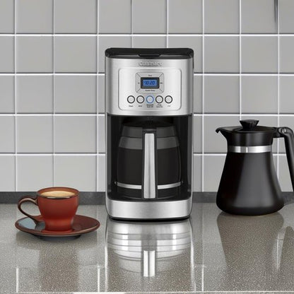 Cuisinart DCC-3200AMZ Coffeemaker - 14-Cup Stainless Steel with Programmable Features