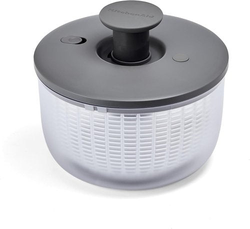 KitchenAid Salad Spinner - 7.43 Quart Capacity for Effortless Salad Preparation | Charcoal Gray