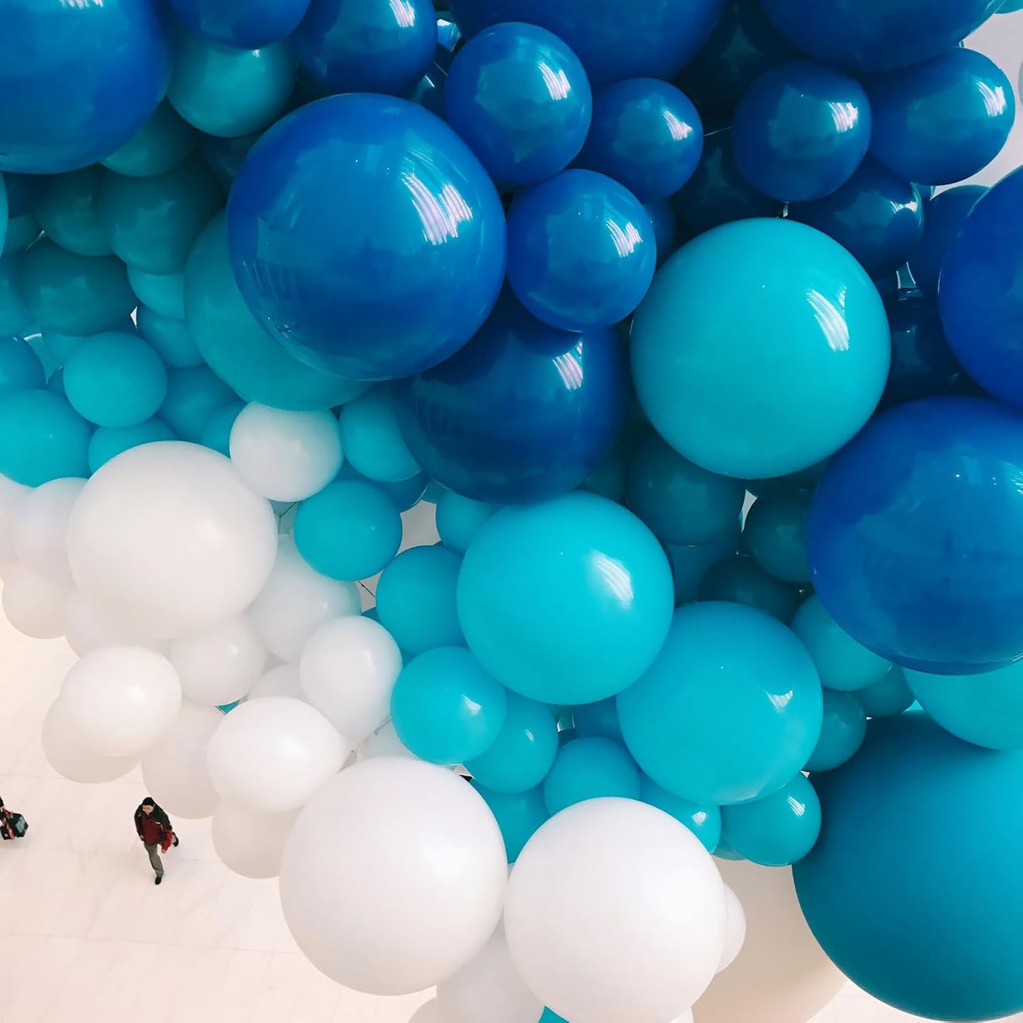 PartyWoo Royal Blue Balloons - 152-Piece Arch Kit for Baby Showers & Graduations | 5-12 Inch Sizes