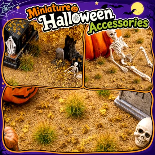 Halloween Village Coir Landscape Mat for Mini Scenes and Dioramas - 40 x 12 Inch