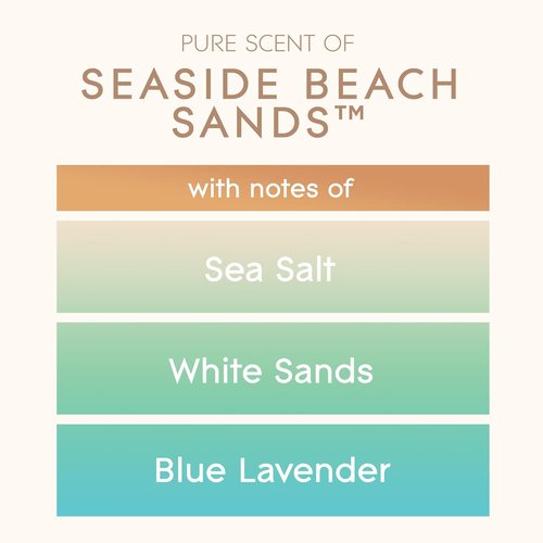 Glade Candle Jar - Large 16oz Candle Infused with Essential Oils | Seaside Beach Sands Air Freshener