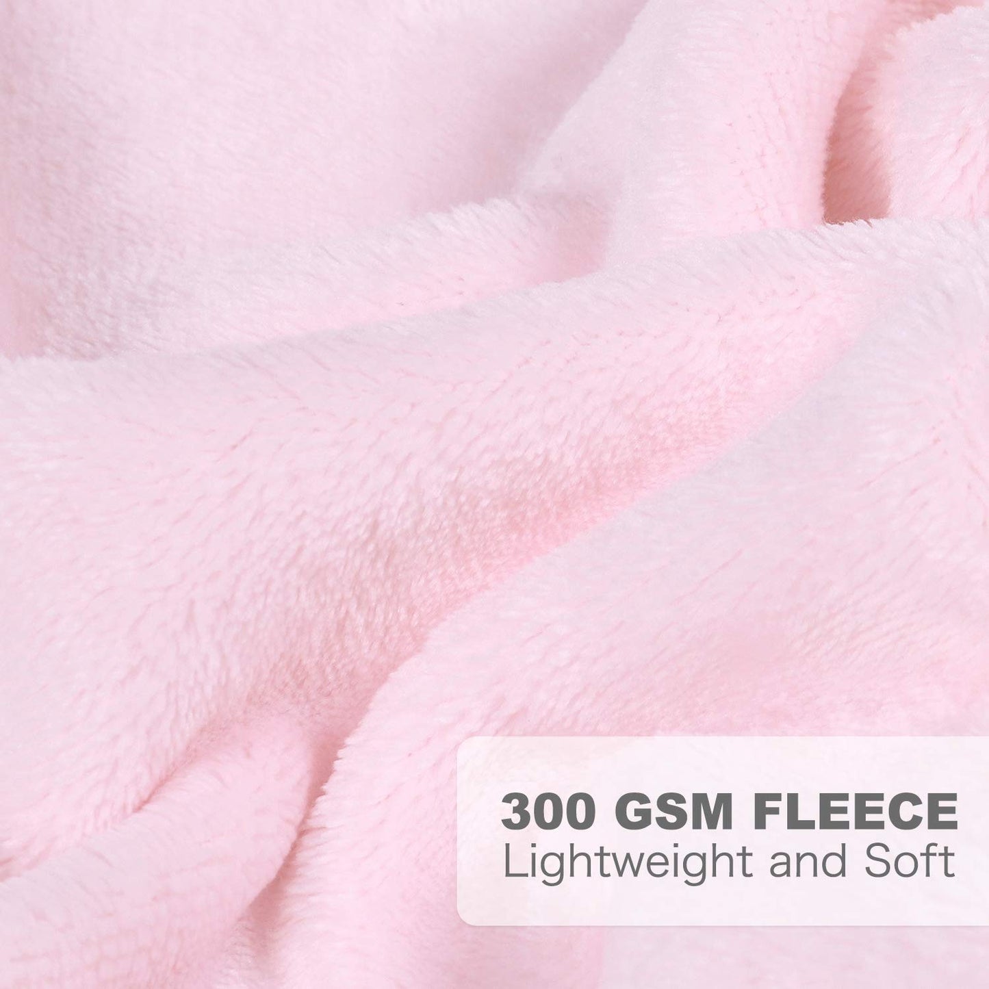 TILLYOU Toddler Flannel Blanket - Cozy Pink Baby Blanket for Crib & Stroller | 40x50 Inches