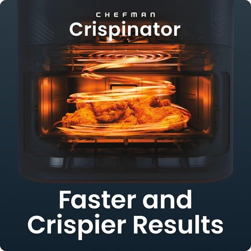 Chefman Crispinator Air Fryer - 7-in-1 Multi-Function with 8 Qt Capacity & TurboFry Pro Technology