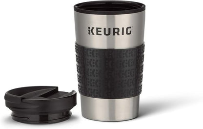 Keurig Stainless Steel Insulated Coffee Travel Mug - Fits Under Any K-Cup Maker | 12 Oz Capacity