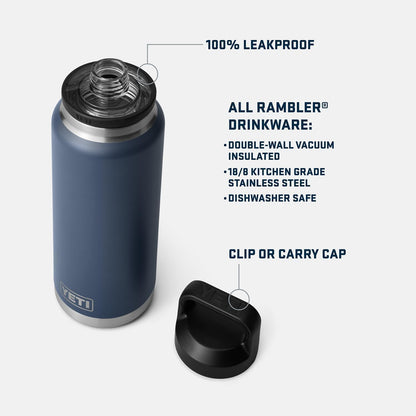 YETI Rambler 36 oz Bottle - Vacuum Insulated, Leakproof Stainless Steel with Chug Cap