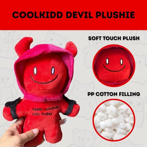 Forsaken Coolkidd Plushie - 9-Inch Soft Red Stuffed Doll | Gaming Collectible & Display Decor