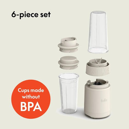 Bella Portable Rocket Blender - 6 Pcs Juicer & Smoothie Maker | BPA-Free, 240W Motor, 4 Tip Blade