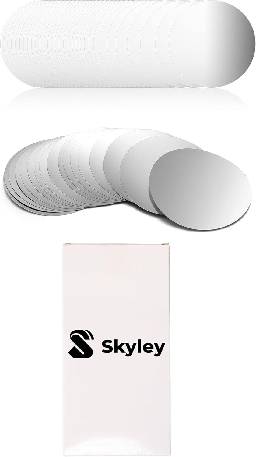 Skyley 50 Pieces Silver Wine Pourer Liquor Stopping Pouring Discs Aluminum Foil Wine Whisky Pourer Thin Reusable Spout Disks for Beverage Beer Liquid Dispenser Bar Party Gift