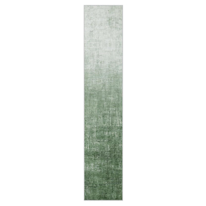 Lahome Green 2x10 Rug Runners for Hallways Non Slip, Boho Kitchen Runner Rugs Non Skid Washable, Modern Abstract Ombre Soft Carpet Runner for Bathroom Entryway Bedroom(2'x10',Green)