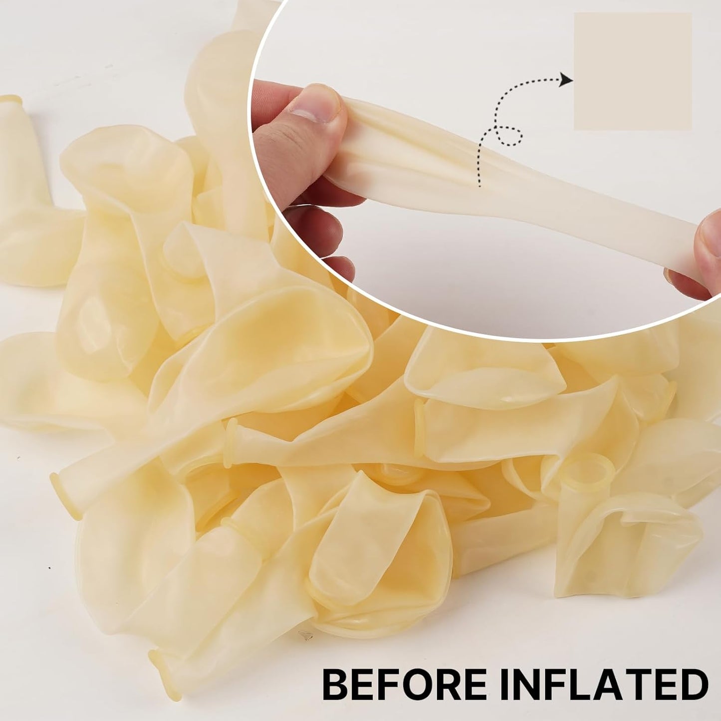 PartyWoo Clear Balloons - 120-Piece Transparent Balloon Arch Kit for Weddings, Graduations & Parties | 18", 12", 10", 5" Sizes