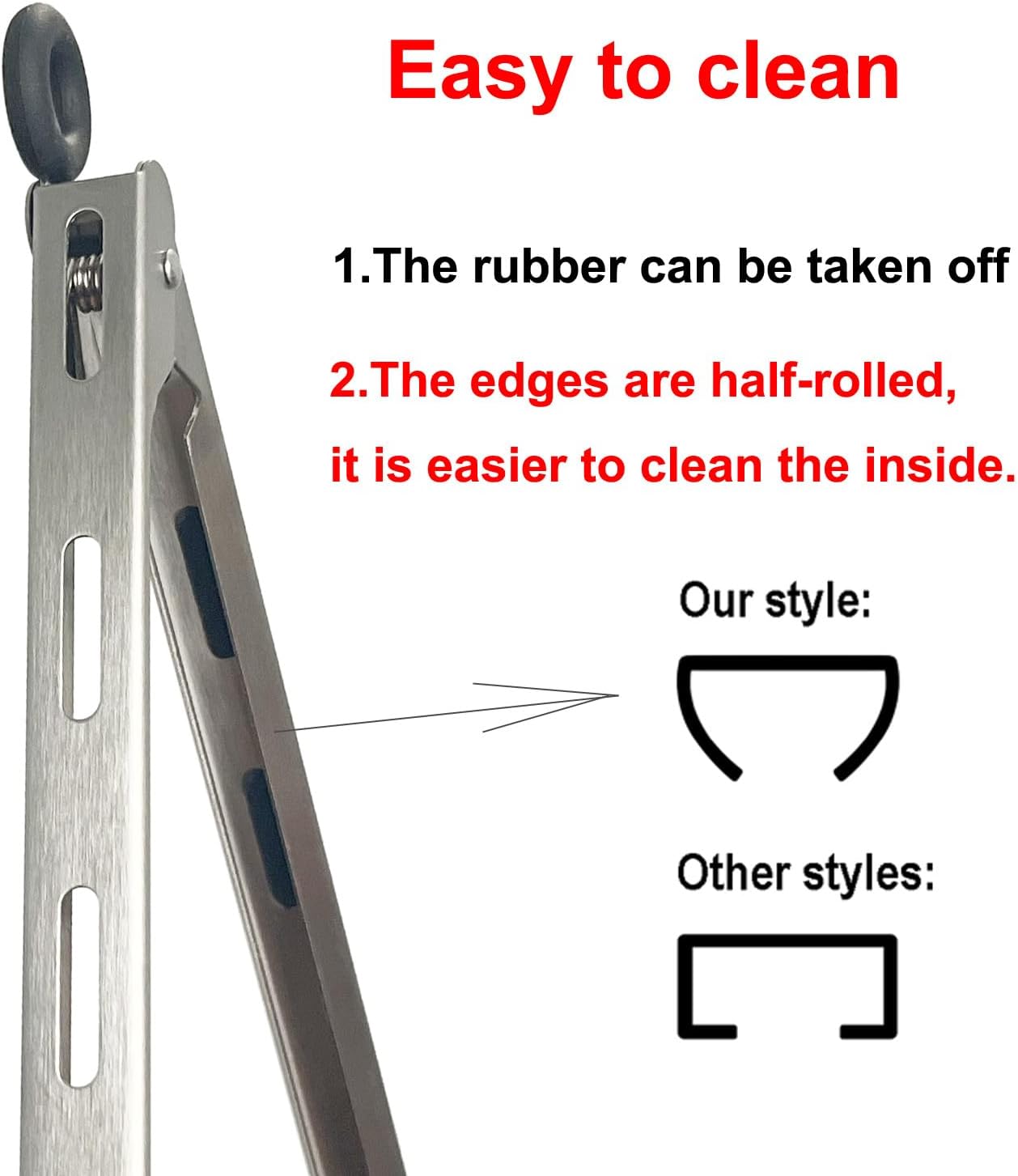 Skiennix Stainless Steel Kitchen Tongs - Locking Metal Design with Non-Slip Grip | Perfect for Grilling & BBQ (9" & 12")