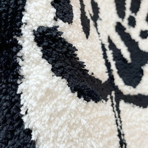 LAKEA Tufted Bathroom Rug - Soft Non-Slip Absorbent Handmade Carpet | 23.6x21.7 Inch Handprint Design