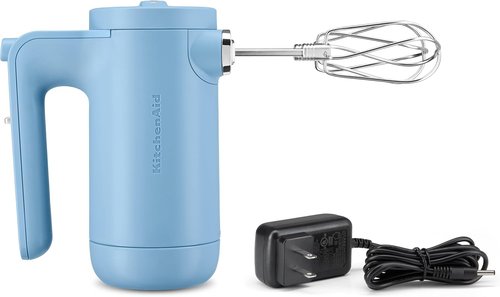 KitchenAid Hand Mixer - Cordless 7 Speed for Effortless Mixing | Blue Velvet Finish