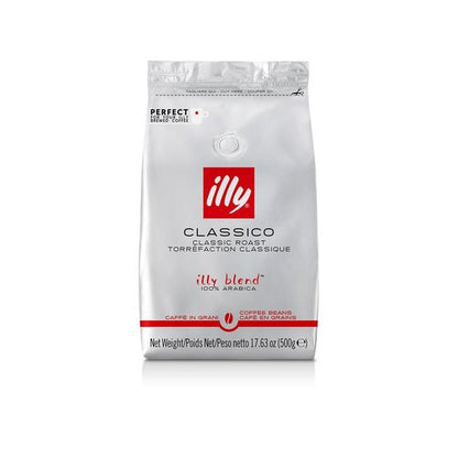Illy Whole Bean Coffee - Classico Medium Roast with Caramel & Orange Blossom Notes - 100% Arabica - 17.6 Ounce