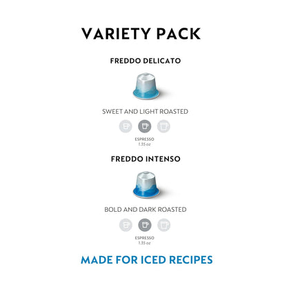 Nespresso Iced Coffee Capsules - Original Line Variety Pack, 40-Count Espresso Pods